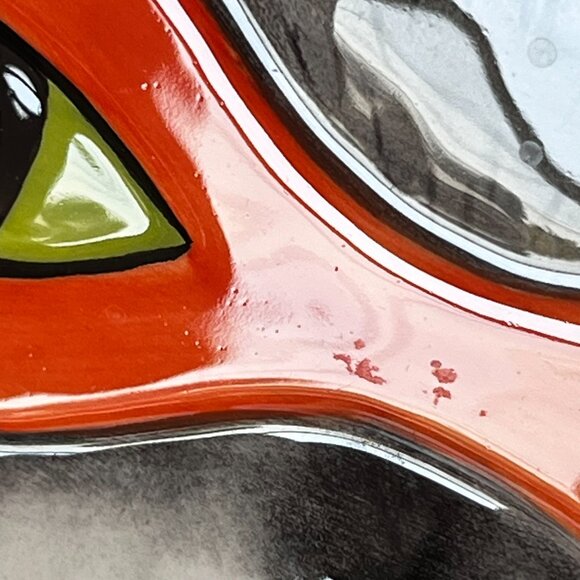 Fitz and Floyd Halloween "Treats" Cat Plate Oval Snack Candy Dish Decor Vintage - Picture 9 of 10